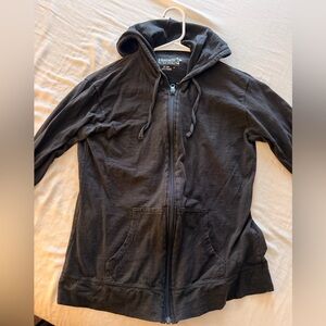 Hanes Dark Brown Zip-Up Hoodie
